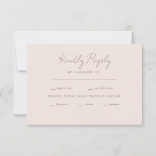 Cartons Réponse Mariage de mariée pour toujours fidèle et blushing
