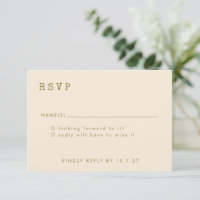 Mariage de police minimaliste Ochre Retro