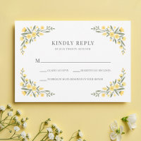 Mariage de trame Fleur sauvage Jaune Avalon Elegan