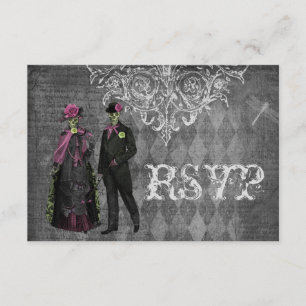 Cartons Réponse Mariage déplaisant de jeune mariée et de marié