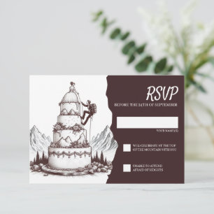 Cartons Réponse Mariage des Grimpeurs de Gâteau