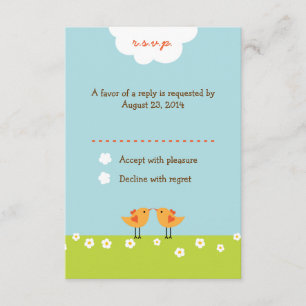 Cartons Réponse Mariage des Inséparables de caricatures (Jour)