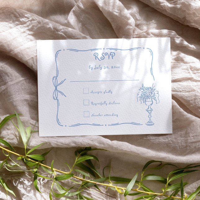 Cartons Réponse Mariage Doodle Amusant et Original (Créateur téléchargé)