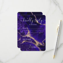 Mariage Encre Alcoolique Veine Or Violet Personnal