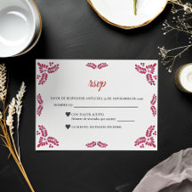 Mariage Espagnol Minimaliste Fleurs Rouges Talaver