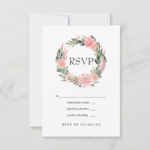 Cartons Réponse Mariage exotique tropical flamant rose