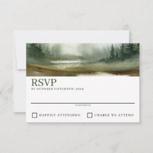Cartons Réponse Mariage extérieur aquarelle