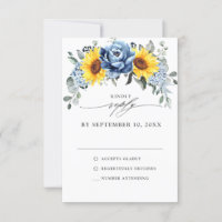 Mariage Floral de Tournesol Pivoine Ardoise Bleu P