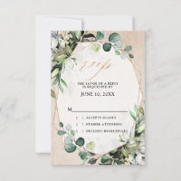 Mariage géométrique moderne à la sauge d'eucalyptu