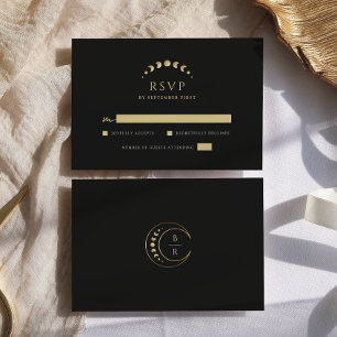 Cartons Réponse Mariage Gold Moon