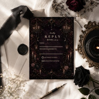 Mariage gothique fantaisiste romantique