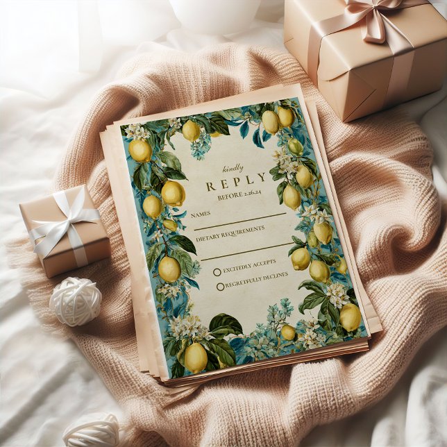 Cartons Réponse Mariage Héritage de Fleur d'Orange (Créateur téléchargé)