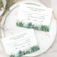 Mariage Indien Tropical Vert Plumes de Paon