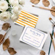 Mariage Italien Peint à la Main avec Rayures
