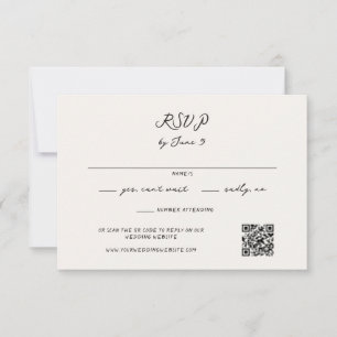 Cartons Réponse Mariage manuscrit Whimsical