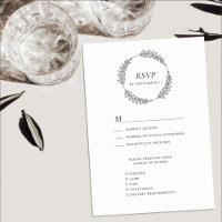 Mariage minimaliste à feuilles noires blanches
