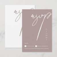 Mariage Minimaliste Aubergine Typographie Script