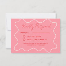 mariage minimaliste lunaire rose amusant rétro