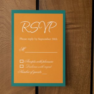 Cartons Réponse Mariage minimaliste mélange et assorti Lever de so