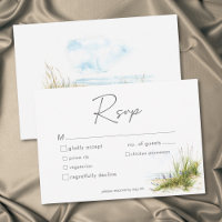 Mariage moderne aquarelle plage côtière