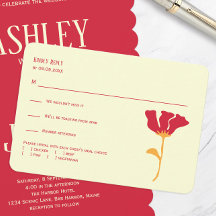 Mariage moderne orange et rouge