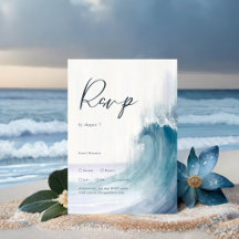 MARIAGE Monogramme nautique Vagues océaniques