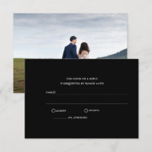 Mariage Photo Classique Noir Moderne