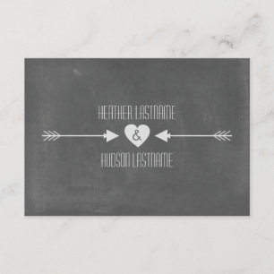 Cartons Réponse Mariage R.S.V.P. inspirée des flèches blanches du 