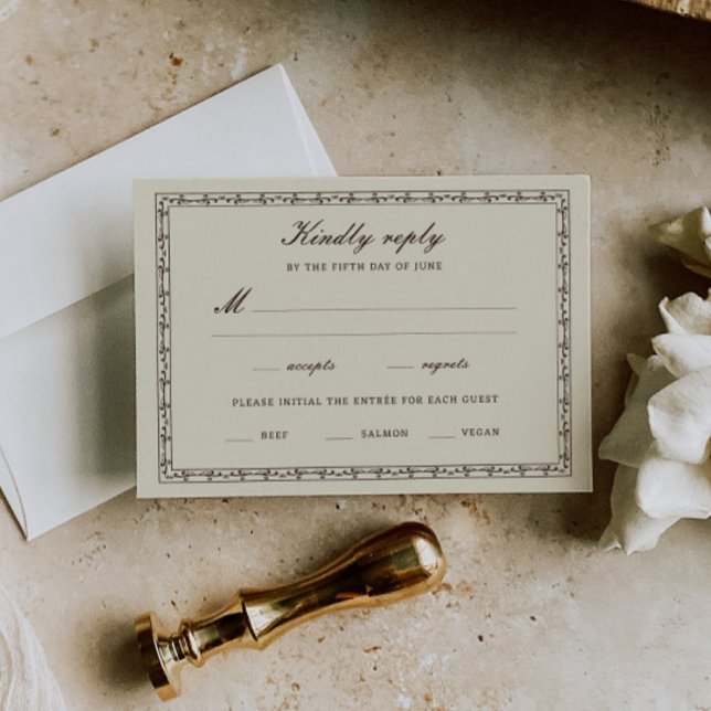 Cartons Réponse Mariage Ranch Western Romantique (Créateur téléchargé)