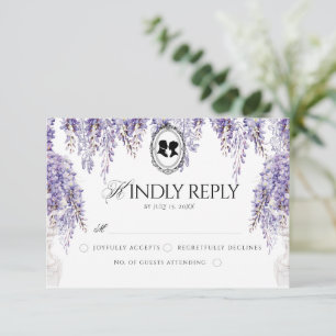 Cartons Réponse Mariage Régence Floral Élégant Vintage 