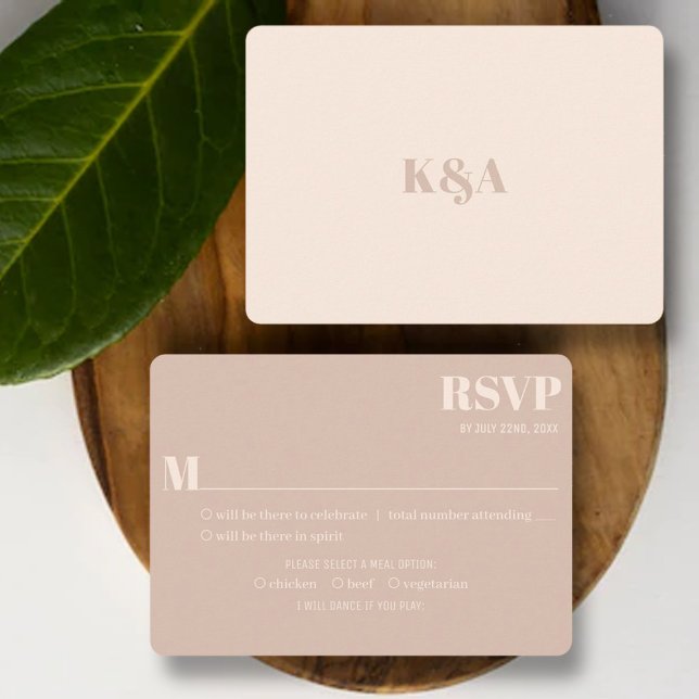 Cartons Réponse Mariage rétro de charme nostalgique (Créateur téléchargé)