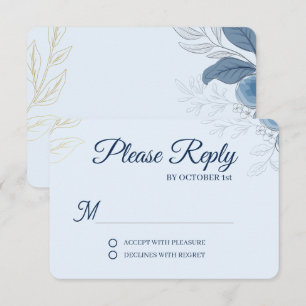 Cartons Réponse Mariage romantique au bord de l'eau