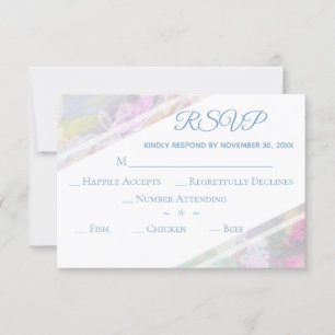 Cartons Réponse *~*Mariage Romantique avec Dentelle Florale Vintag