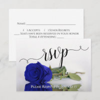 Mariage Rose Bleu Royal Élégant Vivid Réfléchissan