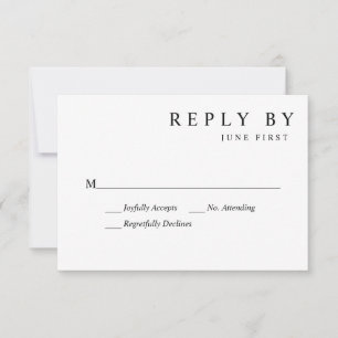 Cartons Réponse Mariage simple