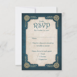 Cartons Réponse Mariage Steampunk
