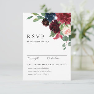 Cartons Réponse Mariage Tropical à l'Aquarelle Monstera