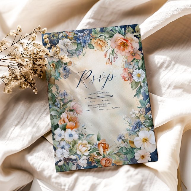 Cartons Réponse Mariage unique d'élégance royale victorienne  (Créateur téléchargé)