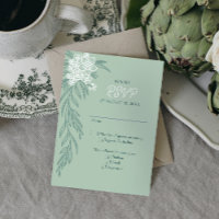 Mariage vert émeraude de la Monnaie de Sage Floral