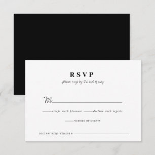 Cartons Réponse Mariage Whimsical moderne