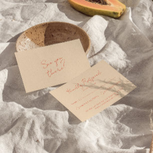 Cartons Réponse Mariage Whimsical moderne coloré rétro