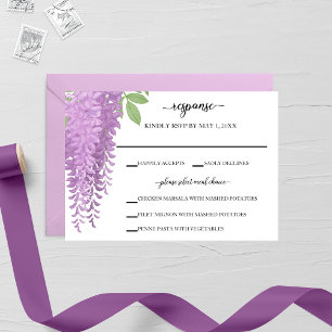 Cartons Réponse Mariage Wisteria Wonder