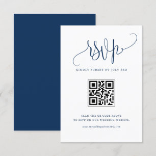 Cartons Réponse Marine Bleu Nous faisons Moderne Calligraphie Mari