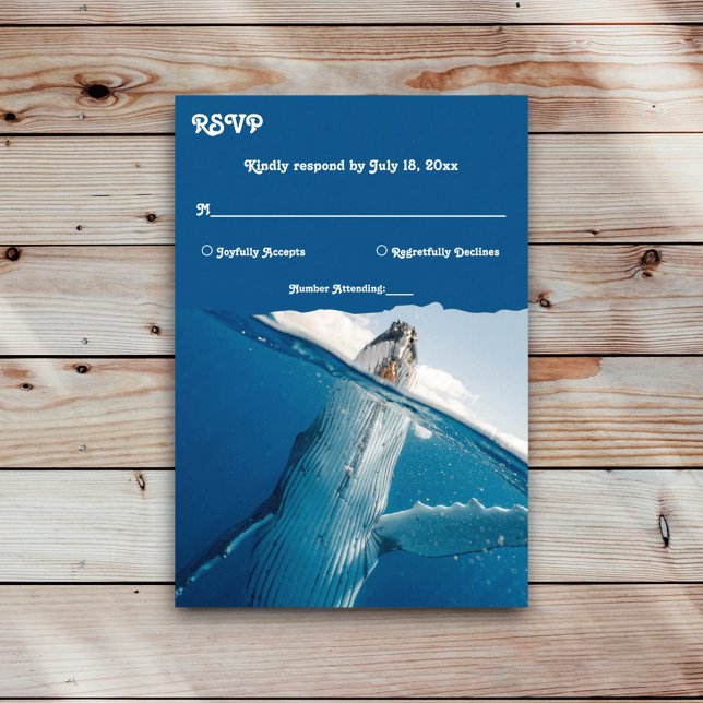 Cartons Réponse Marine Bleu Océan Nautique Baleine Boho Beach Mari (Créateur téléchargé)