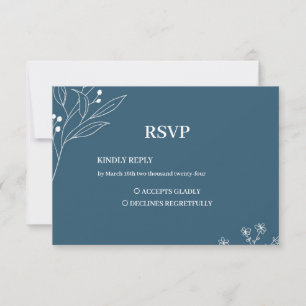 Cartons Réponse Marine Corner Floral Boho Mariage