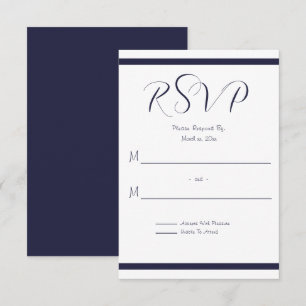 Cartons Réponse Marine et Mariage blanc