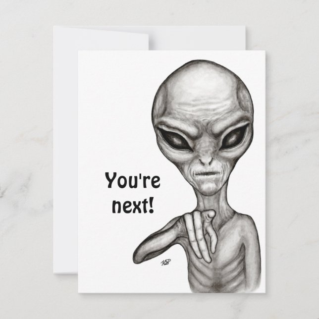 Cartons Réponse Mauvais Alien, Tu es le prochain ! (Devant)