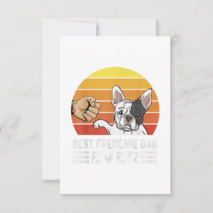 Cartons Réponse Meilleur Père Français Jamais Pour Bulldog Lover D