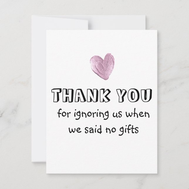 Cartons Réponse Merci de nous avoir ignorés quand nous avons dit p (Devant)