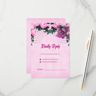 Cartons Réponse Merveilleuse rose roses